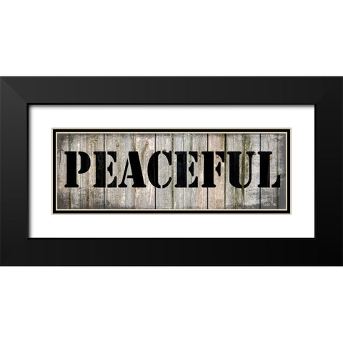 Country Sign 2 Black Modern Wood Framed Art Print with Double Matting by LightBoxJournal