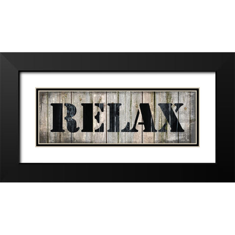 Country Sign 3 Black Modern Wood Framed Art Print with Double Matting by LightBoxJournal