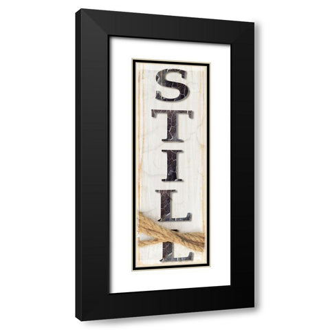 Country Wood Sign V1 3 Black Modern Wood Framed Art Print with Double Matting by LightBoxJournal