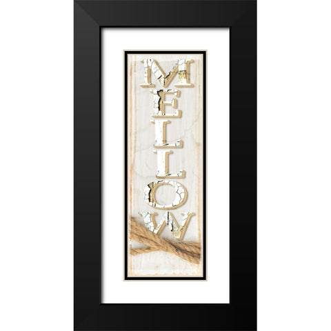 Country Wood Sign V2 2 Black Modern Wood Framed Art Print with Double Matting by LightBoxJournal