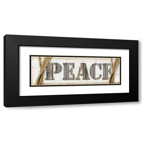 Country Wood Sign V3 1 Black Modern Wood Framed Art Print with Double Matting by LightBoxJournal