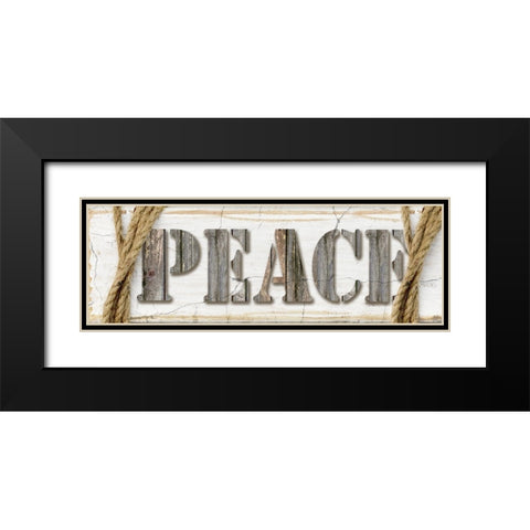 Country Wood Sign V3 1 Black Modern Wood Framed Art Print with Double Matting by LightBoxJournal