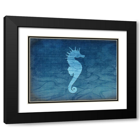 Gypsy Blue Cyanotype V5 Black Modern Wood Framed Art Print with Double Matting by LightBoxJournal