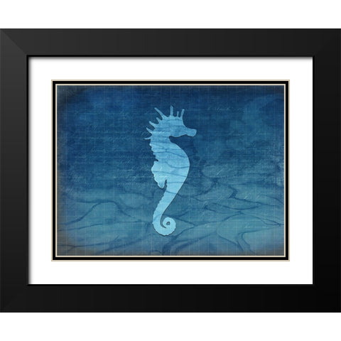 Gypsy Blue Cyanotype V5 Black Modern Wood Framed Art Print with Double Matting by LightBoxJournal