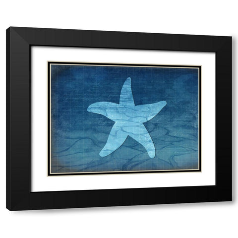 Gypsy Blue Cyanotype V6 Black Modern Wood Framed Art Print with Double Matting by LightBoxJournal
