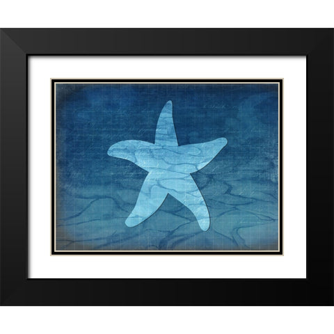Gypsy Blue Cyanotype V6 Black Modern Wood Framed Art Print with Double Matting by LightBoxJournal
