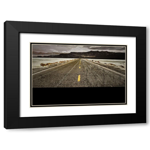 Gypsy Road Black Modern Wood Framed Art Print with Double Matting by LightBoxJournal