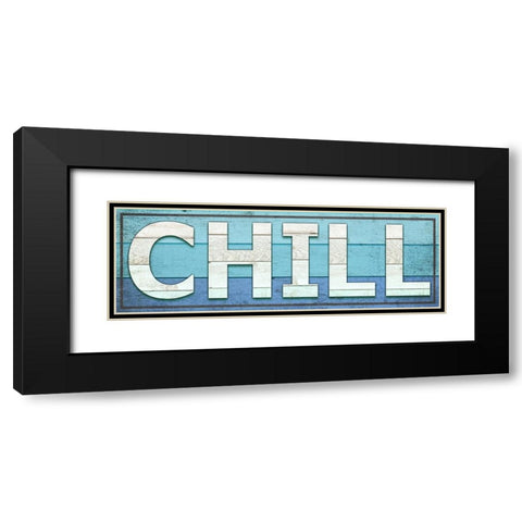 Gypsy Sea Sign V2 3 Black Modern Wood Framed Art Print with Double Matting by LightBoxJournal