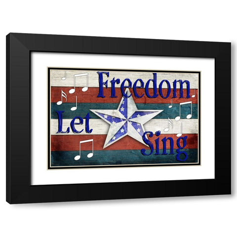 American Freedom Collection 4 Black Modern Wood Framed Art Print with Double Matting by LightBoxJournal