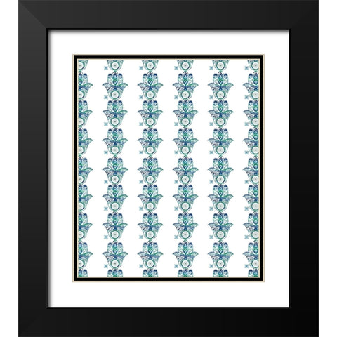 YogaPattern Black Modern Wood Framed Art Print with Double Matting by LightBoxJournal