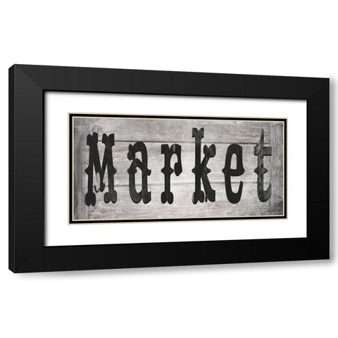 FarmFreshFarmSign V4 Black Modern Wood Framed Art Print with Double Matting by LightBoxJournal