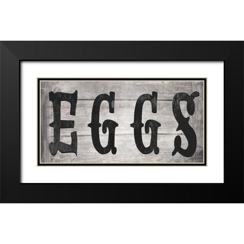 FarmFreshFarmSign V5 Black Modern Wood Framed Art Print with Double Matting by LightBoxJournal