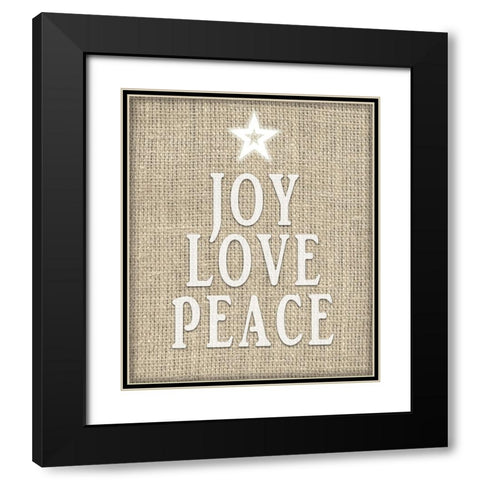 Personalized Christmas Sign V33 V1 Black Modern Wood Framed Art Print with Double Matting by LightBoxJournal