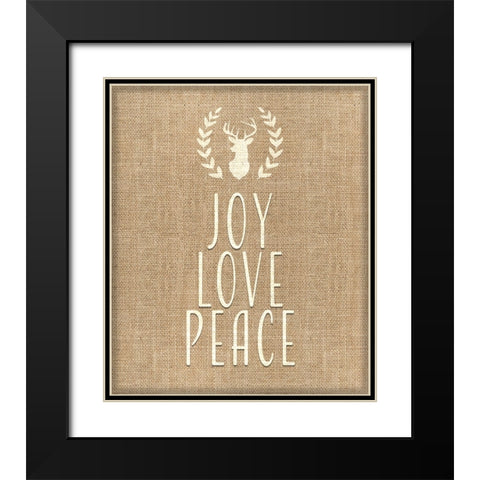 Personalized Christmas Sign V34 V1 Black Modern Wood Framed Art Print with Double Matting by LightBoxJournal