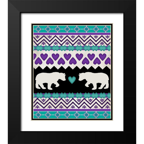 Lodge Surface Pattern_V1 10 Black Modern Wood Framed Art Print with Double Matting by LightBoxJournal