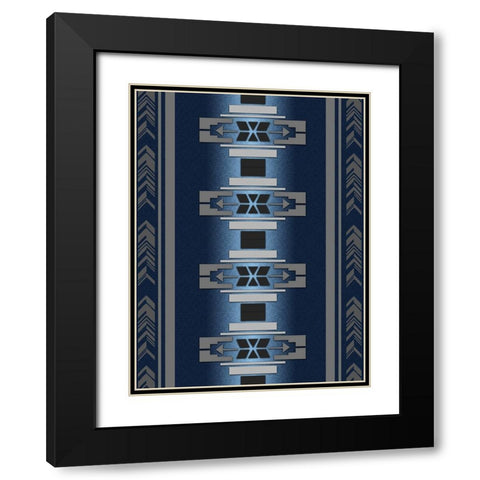 Sensational Aztec 4 Black Modern Wood Framed Art Print with Double Matting by LightBoxJournal