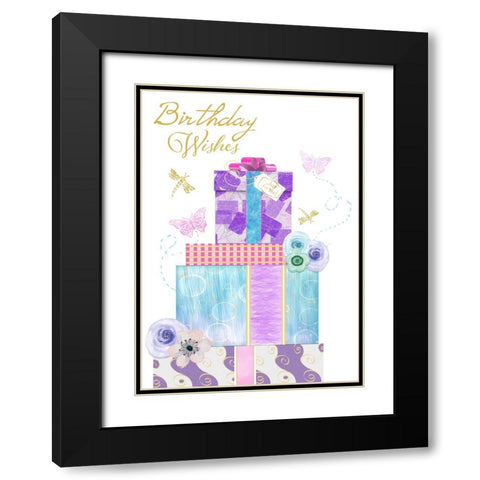 Card Design 2_B Black Modern Wood Framed Art Print with Double Matting by LightBoxJournal