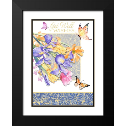 Card Design 3_C3 Black Modern Wood Framed Art Print with Double Matting by LightBoxJournal