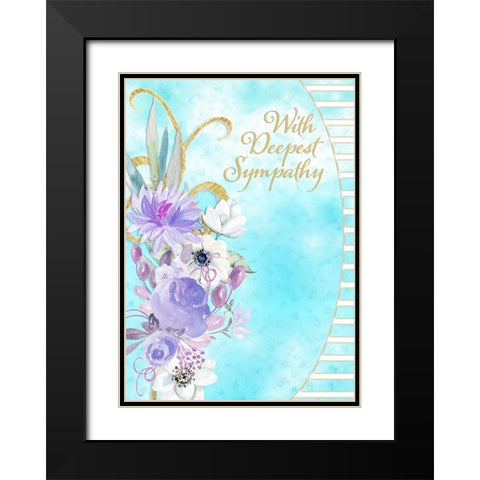 Card Design 4A_3 Black Modern Wood Framed Art Print with Double Matting by LightBoxJournal