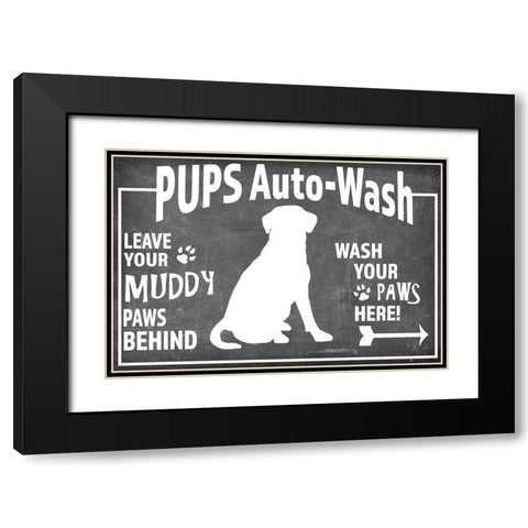 Mudroom 12 Black Modern Wood Framed Art Print with Double Matting by LightBoxJournal