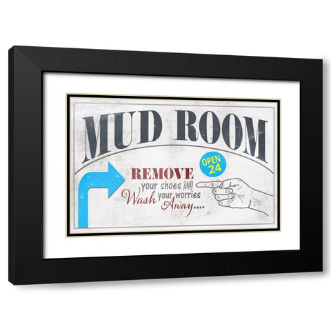 Mudroom 21 Black Modern Wood Framed Art Print with Double Matting by LightBoxJournal