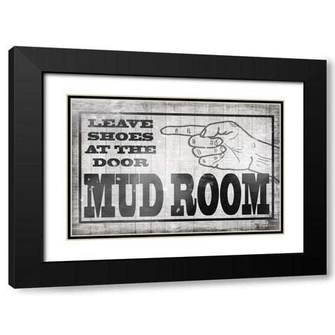Mudroom 35 Black Modern Wood Framed Art Print with Double Matting by LightBoxJournal