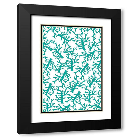 Sea Side Gypsy_Pattern 1 Black Modern Wood Framed Art Print with Double Matting by LightBoxJournal