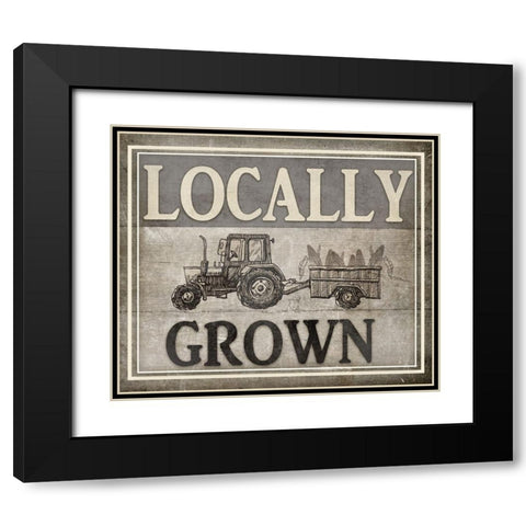 Locally Grown_TRACTOR Black Modern Wood Framed Art Print with Double Matting by LightBoxJournal