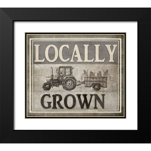 Locally Grown_TRACTOR Black Modern Wood Framed Art Print with Double Matting by LightBoxJournal