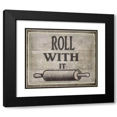 Roll With It BK Black Modern Wood Framed Art Print with Double Matting by LightBoxJournal