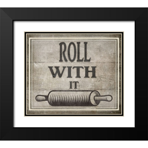 Roll With It BK Black Modern Wood Framed Art Print with Double Matting by LightBoxJournal