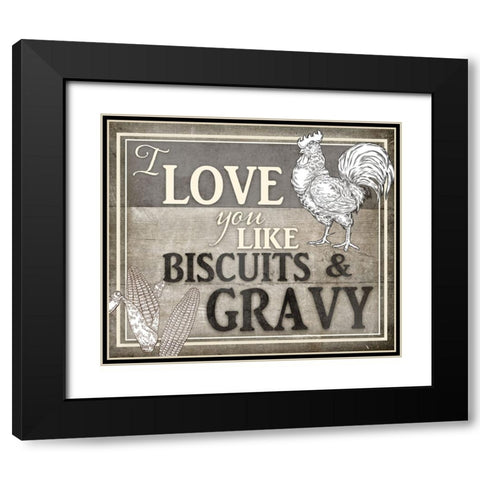 Vintage Farm Sign - Local Farmer - Love You Black Modern Wood Framed Art Print with Double Matting by LightBoxJournal