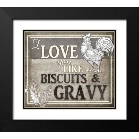 Vintage Farm Sign - Local Farmer - Love You Black Modern Wood Framed Art Print with Double Matting by LightBoxJournal