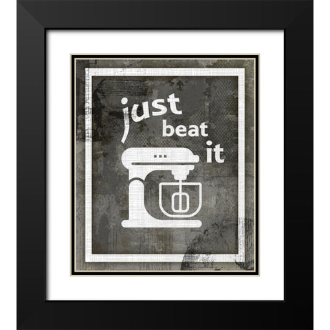 Farm Sign_Beat it Black Modern Wood Framed Art Print with Double Matting by LightBoxJournal