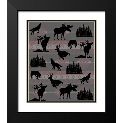 North American Wildlife_09 Black Modern Wood Framed Art Print with Double Matting by LightBoxJournal