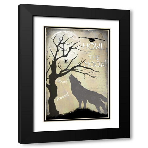 Say Boo 04 Black Modern Wood Framed Art Print with Double Matting by LightBoxJournal