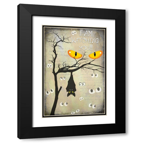 Say Boo 06 Black Modern Wood Framed Art Print with Double Matting by LightBoxJournal