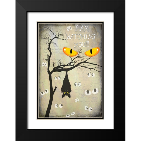 Say Boo 06 Black Modern Wood Framed Art Print with Double Matting by LightBoxJournal