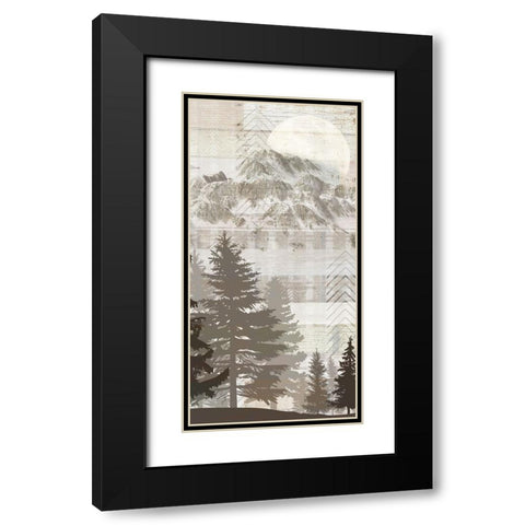 Blue Bear Lodge Sign 016 Black Modern Wood Framed Art Print with Double Matting by LightBoxJournal