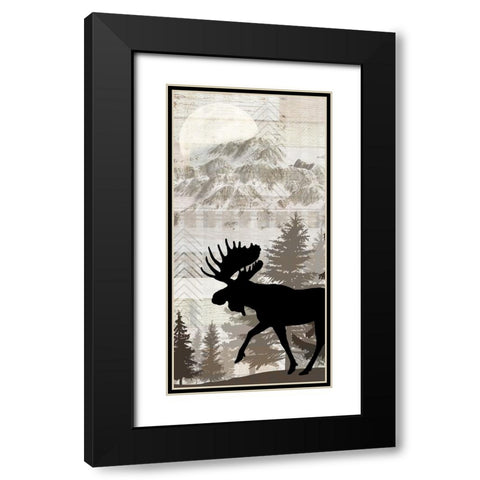 Blue Bear Lodge Sign 017 Black Modern Wood Framed Art Print with Double Matting by LightBoxJournal