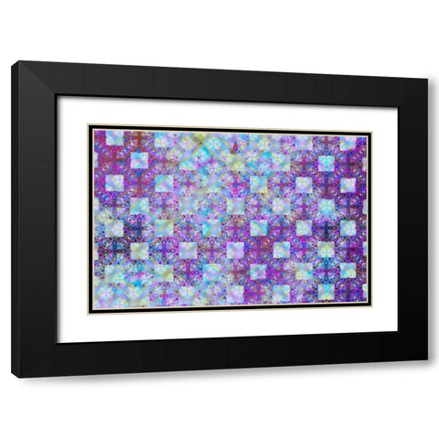 Cherry Blu Pattern 05 Black Modern Wood Framed Art Print with Double Matting by LightBoxJournal