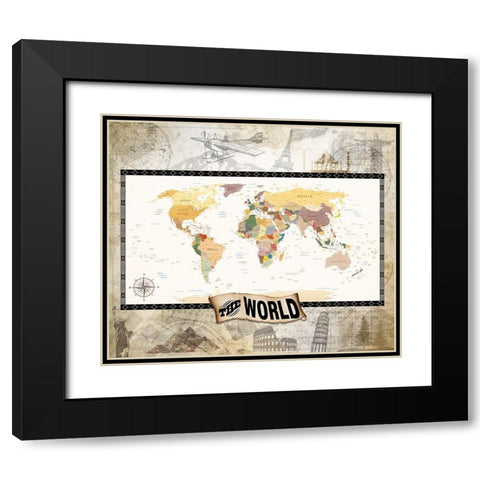 7 Ancient Wonders 01 Black Modern Wood Framed Art Print with Double Matting by LightBoxJournal