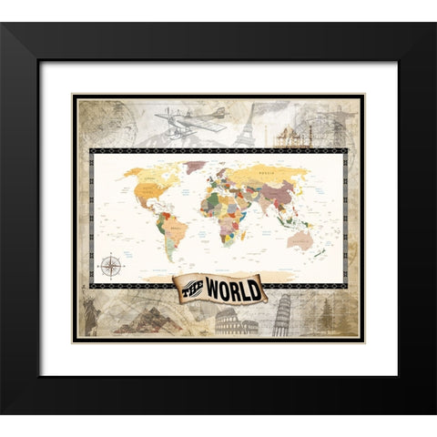 7 Ancient Wonders 01 Black Modern Wood Framed Art Print with Double Matting by LightBoxJournal