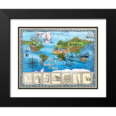 7 Ancient Wonders 02 Black Modern Wood Framed Art Print with Double Matting by LightBoxJournal