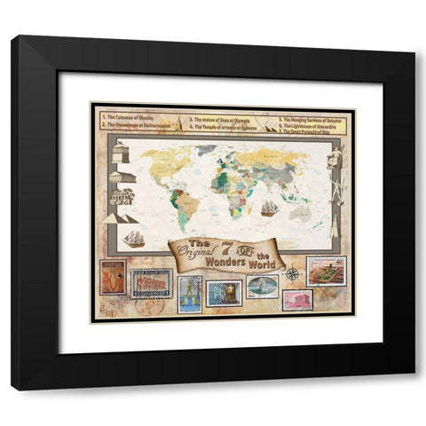 7 Ancient Wonders 03 Black Modern Wood Framed Art Print with Double Matting by LightBoxJournal
