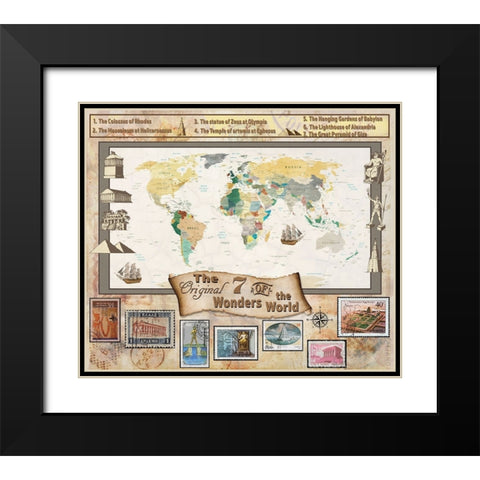 7 Ancient Wonders 03 Black Modern Wood Framed Art Print with Double Matting by LightBoxJournal