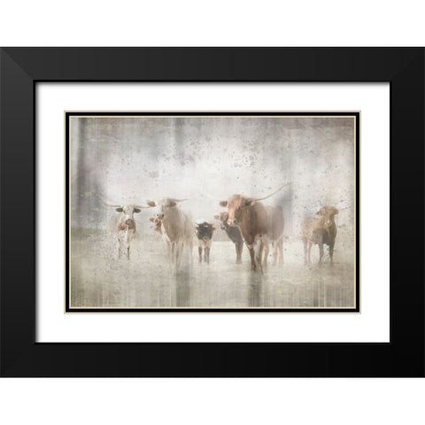 Antique Farm 12 Black Modern Wood Framed Art Print with Double Matting by LightBoxJournal