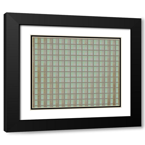 Vintage States Surface Pattern 08 Black Modern Wood Framed Art Print with Double Matting by LightBoxJournal