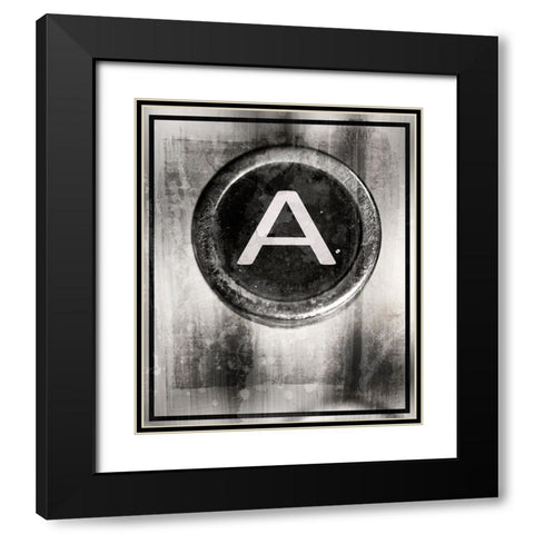 Farm Letter A captial Black Modern Wood Framed Art Print with Double Matting by LightBoxJournal
