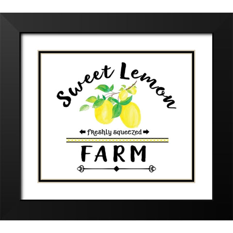 Just Lemons 1 Black Modern Wood Framed Art Print with Double Matting by LightBoxJournal